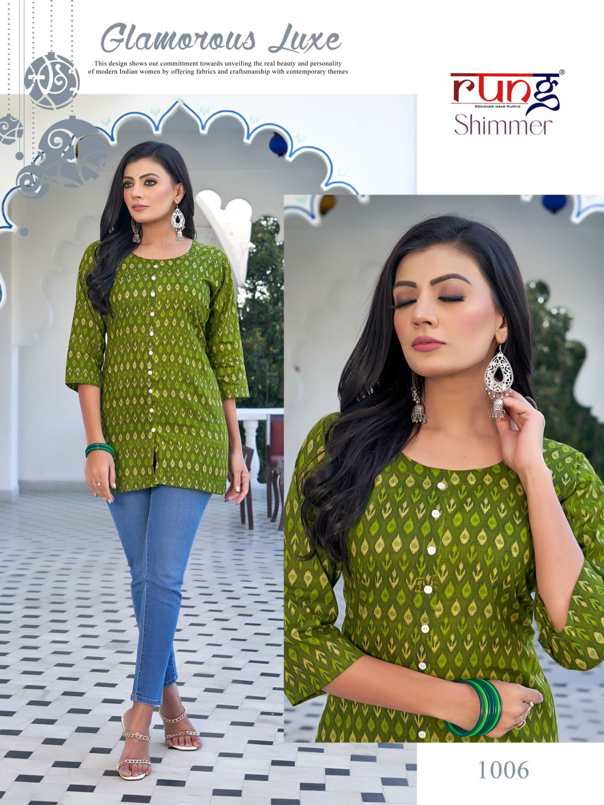 Shimmer By Rung Cotton Printed Ladies Top Wholesalers In Delhi
